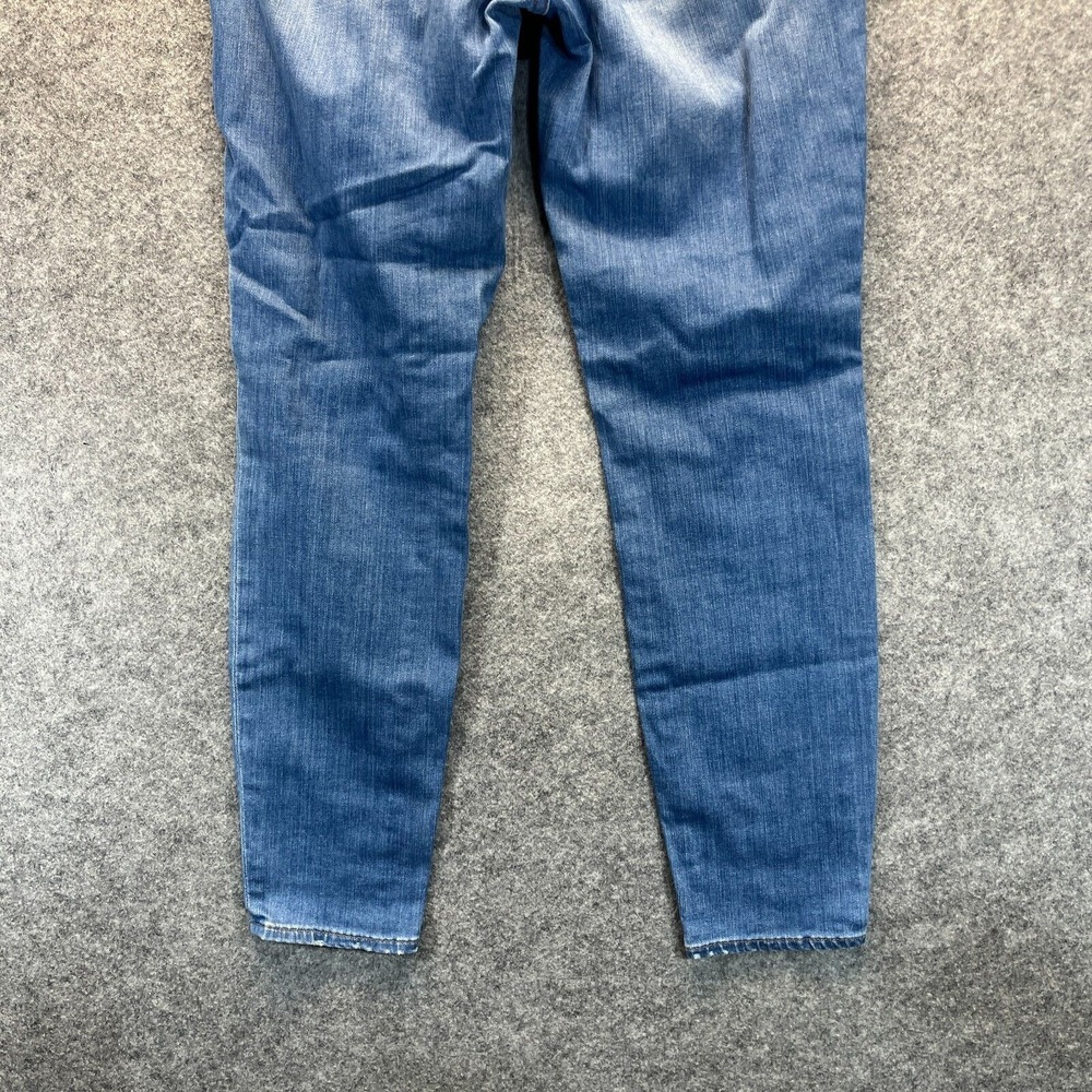 Madewell‎ Jeans Women's 30 9" High Riser Skinny Stretch Light Blue Distressed - Picture 12 of 14